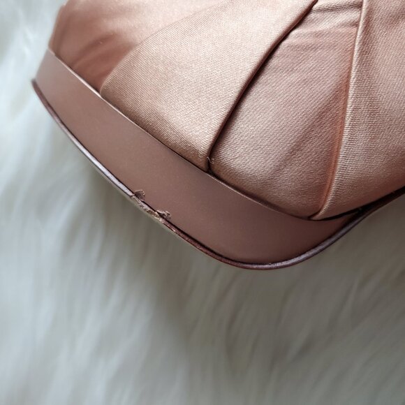 BCBGMAXAZRIA Pink Satin Peep Toe Pumps SZ 8.5 - Picture 13 of 14